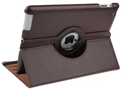 Produktbild von Mobigear DuoStand iPad 3 (2012) Hülle, drehbare Klapphülle - Braun