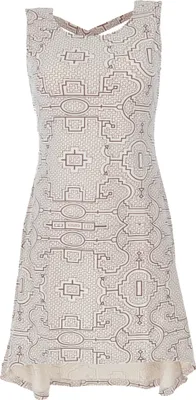 Produktbild von Minikleid mit Riemchenrücken aus Baumwolle, Vokuhila Kleid - Naturweiß, Damen, Elasthan,Baumwolle(Bio), Größe: M