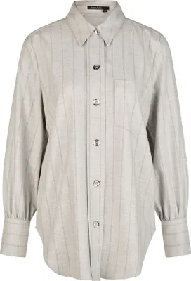 Produktbild von MARC AUREL Damen Hemdbluse 28981-36, 28981-38, 28981-40 MAA-6233-93315 silver grey melange 40