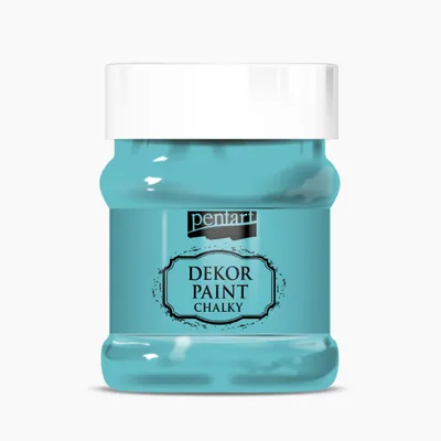 Zdjęcie produktu dla PENTART Dekorfarbe Chalky, 230 ml, Turkisblau