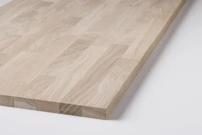 Produktbild von Leimholzplatte Eiche natur 200 x 20 cm 18 mm