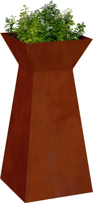 Immagine prodotto di vidaXL Fioriera a colonna argento 35 x 35 x 73 cm Acciaio resistente alle intemperie