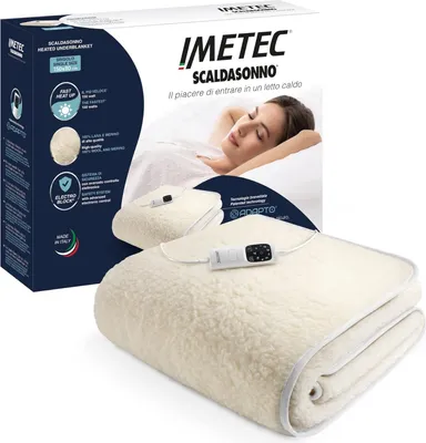 Immagine prodotto di Scaldasonno Imetec Singolo 16632 Lana Bianco 150 W