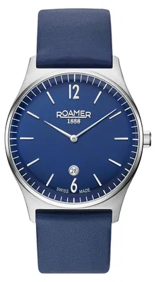 Produktbild von Roamer Herren Armbanduhr Elements 40 mm Armband Leder 650810 41 45 05