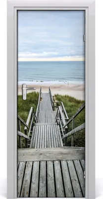 Produktbild von Tulup Türaufkleber 75x205 cm Dekorative Aufkleber Selbstklebend Wasserdichte Tapete Abnehmbar Schlafzimmer Wohnzimmer Wohnkultur - Weg zum Strand