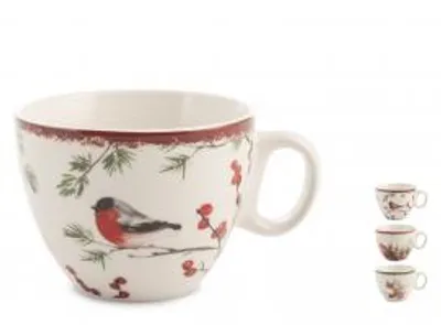 Immagine prodotto di H&H Set 12 Tazze Tè Autumn In New Bone China Cc 220