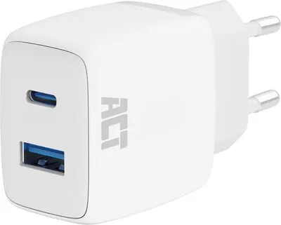 Obrázek produktu pro Nabíječka USB, 1 x Usb-C, 1 x Usb-A, funkce napájení, 20 W, 1,7 A, bílá