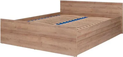 Obrázok produktu pre Manželská posteľ s roštom 140x200 LIONU - dub riviera