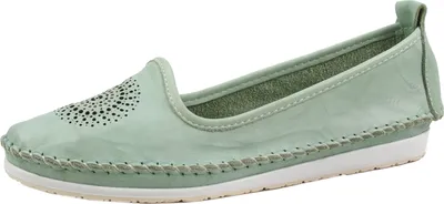 Produktbild von Andrea Conti 0023410 Damen Slipper Ballerina Mokassins Leder, Größe:42 EU, Farbe:Grün