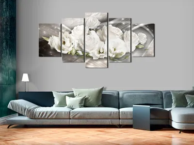 Zdjęcie produktu dla Obraz akustyczny Abstrakcyjne kwiaty 200x100 cm Obrazy Pianka akustyczna Wysokowydajny pochłaniacz dźwięku Izolacja akustyczna Płótno 5 szt Fototapeta Akustyka pomieszczenia Izolacja akustyczna b-C-0127-b-n