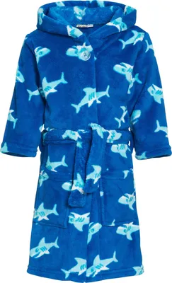Produktbild von bademantel Haie Junior blau Größe 110/116