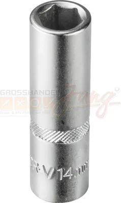 Produktbild von Stecknuss Sechskant 14mm 6 Kant 1/2' lang (CR-V)