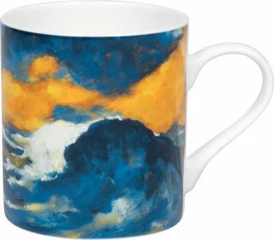 Immagine prodotto di Könitz Becher Hohe Sturzwelle - Emil Nolde, Tasse, New Bone China, Blau, 385 ml, 11 2 004 2792