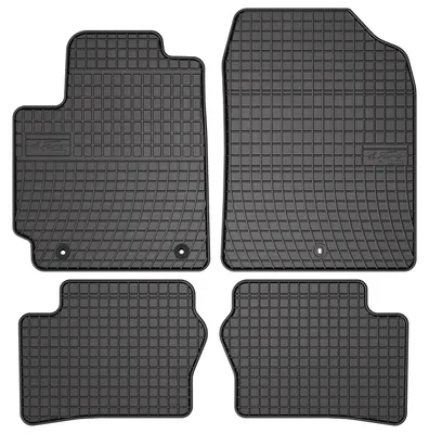 Produktbild von Gummi-Fußmatten für Kia Picanto III 2017- (Schrägheck) – 4-tlg, Schwarz, passgenau – Wielganizator SolidPRO