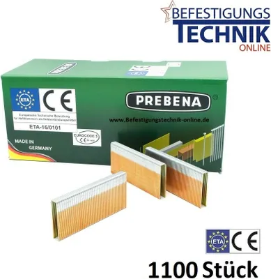 Produktbild von Breitrückenklammern WP130CSVHA-ETA stark verzinkt Prebena WP Tjep MF-14 BeA 246 Senco SP KL-62 1,1M