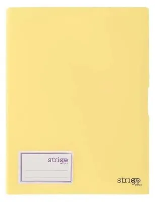 Image de Album de présentation A4, 40 pochettes, jaune, STRIGO