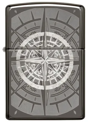 Produktbild von Feuerzeug Zippo 29232 Compass Black Ice Herren Mehrfarbig Metall