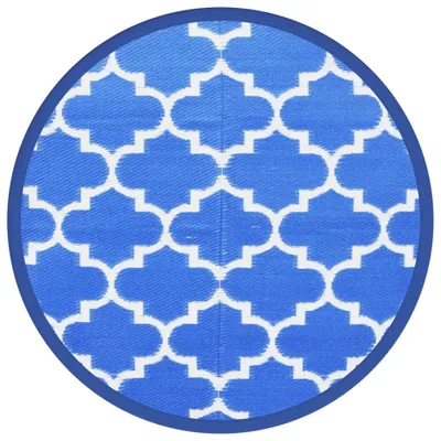 Produktbild von Outdoor-Teppich ARAKIL Blau Ø120 cm PP