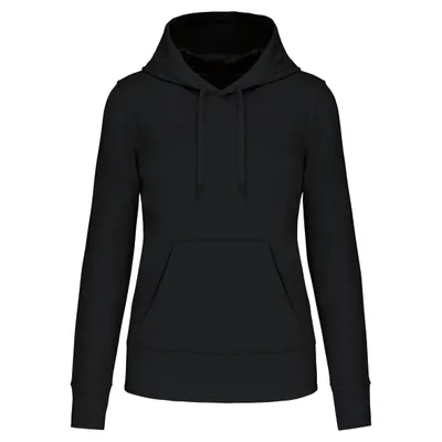 Produktbild von Kariban Damen Hoodie Classic Hooded Kapuzenpullover Kapuzensweatshirt, Größe:S, Farbe:Schwarz