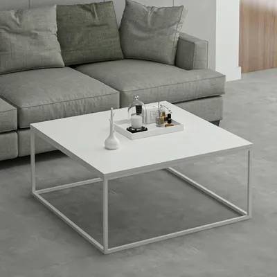 Obrázek produktu pro Skye Decor, Loni - White, konferenční stolky, bílá, melaminová dřevotříska, 90 x 42 x 90 cm