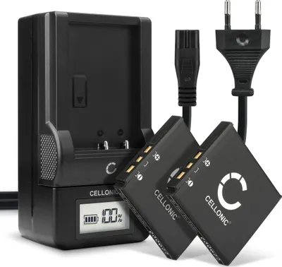 Image de CELLONIC 2x Batterie pour Appareil photo Compatible avec Kodak Easyshare M863, Easyshare M763, Easyshare M753, KLIC-7001 - (700mAh, 3.7V) + Chargeur
