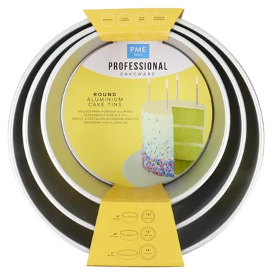 Immagine prodotto di PME - Set di stampi rotondi per torte, profondità 101 mm, composto da 3 pezzi