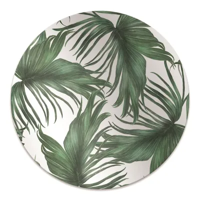 Produktbild von Rundmatte - Stuhlunterlage Bürostuhlunterlage - Rund Ø 100 cm - Bodenmatte - Fußmatte - Palmenblätter