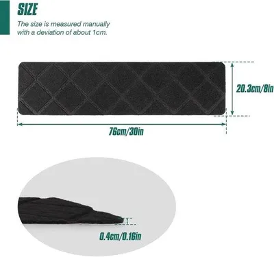 Produktbild von Famanu Traptreppenmatten 76 x 20 cm 15er-Pack – Antirutsch-Stufenmatten für Innenräume