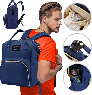 Image de Grand sac à dos pour hommes et femmes pour le travail, l'école, l'ordinateur portable, les voyages, les sacs, XL