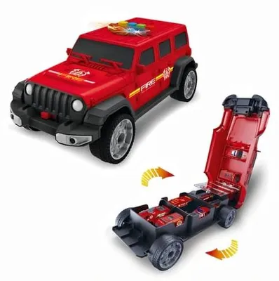 Obrázek produktu pro Hasičský jeep s autíčky