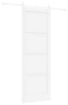 Produktbild von Schiebetür ORKDAL Weiß 83 x 232 cm Massives Kiefernholz
