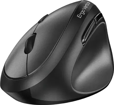 Produktbild von GENIUS Ergo 8350S Vertikale Ergonomische Kabellose Maus Dunkelgrau, Leiser Klick, 6 Tasten, Dual-Modus Bluetooth