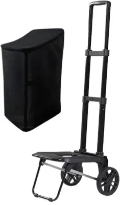 Produktbild von Famanu Einkaufswagen faltbar - Große Kapazität - 35x27x103cm - Schwarz