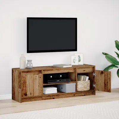 Produktbild von Desgin TV Schrank mit LED Altholz 139,5x34x50 cm Spanplatte - TV-Schränke 869239