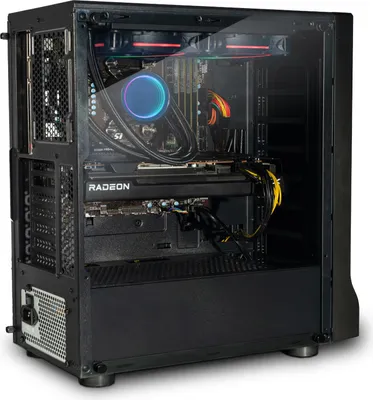 Image de PC gaming C-3 RGB avec processeur Intel Core i7 de 7e génération | Carte graphique Nvidia GeForce RTX 3050 6 Go | 32 Go de RAM DDR4 | SSD de 1 To | Avec refroidissement par eau | Windows 11 Pro