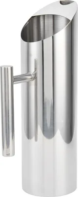 Image de Pichet en acier inoxydable, robuste, en acier inoxydable 304, grande capacité, poignée ergonomique, résistant à la chaleur, pichet à café au design élégant (2 l)