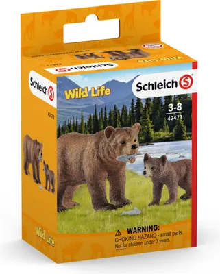 Produktbild von Schleich Grizzlybär-Mutter mit Jungem, 42473