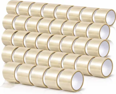 Immagine prodotto di 72 rotoli di nastro adesivo in PP trasparente 48 mm x 66 m - nastro per pacchi forte, resistente agli strappi, resistente alle temperature, nastro da imballaggio per spedizioni, cartone, stoccaggio - nastro da imballaggio per pacchi - nastro adesivo per pacchi