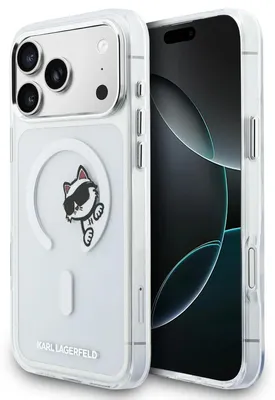 Obrázok produktu pre Karl Lagerfeld IML Peekaboo MagSafe kryt pre iPhone 17 Pro Max priehľadný (KLHMP17X6HCPSCT)