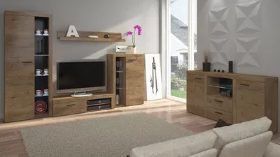 Obrázok produktu pre Nábytok do obývačky THISE - dub lefkas