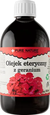 Image de PURE CHEMICAL | Huile essentielle de géranium rosat | Naturelle | Huile essentielle de géranium rosat | 0,5 L