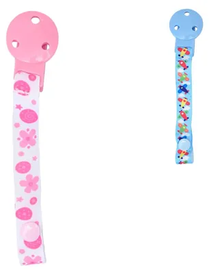 Produktbild von Lorelli Baby-Schnullerkette, Schnullerhalter, Schnullerband, Clip, ab Geburt rosa