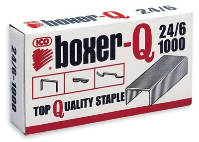 Image de Agrafes pour agrafeuse Boxer-Q, 24/6, 1 000 pièc