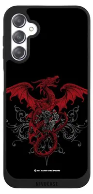 Produktbild von NIVOCASE Handyhülle für Samsung Galaxy A14 5G  Hülle NIVOpure Case Schwarz Drache Gothic Rot