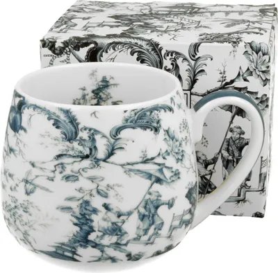 Obrázok produktu pre DUO ART GALLERY Sudový hrnček 430 ml ORIENT BLUE Nový kostný porcelán