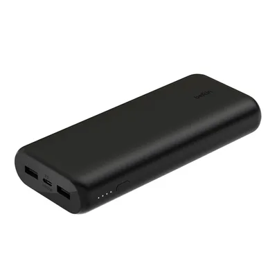 Produktbild von Belkin kompakte 3-Port Powerbank 20.000mAh 20W USB-C/C BPB014btBk