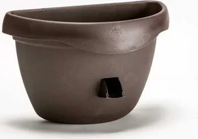 Immagine prodotto di Plastia | Fioriera Siesta - 2L - Marrone - Autoinnaffiante - Ideale per piante da balcone