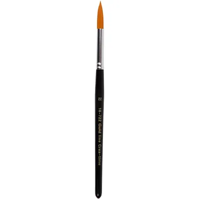 Produktbild von Creativ Company Pinselset Gold Line rund 22 zum Malen und Basteln