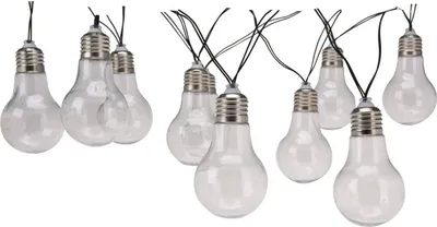 Zdjęcie produktu dla Zasilany energią słoneczną sznur świetlny z 10 ciepłymi białymi diodami LED