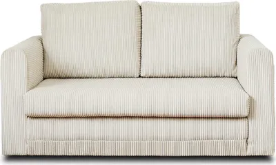 Produktbild von Best Möbel Marilia - 2-Sitzer Sofa, mit Schlaffunktion, aus Cord , Beige